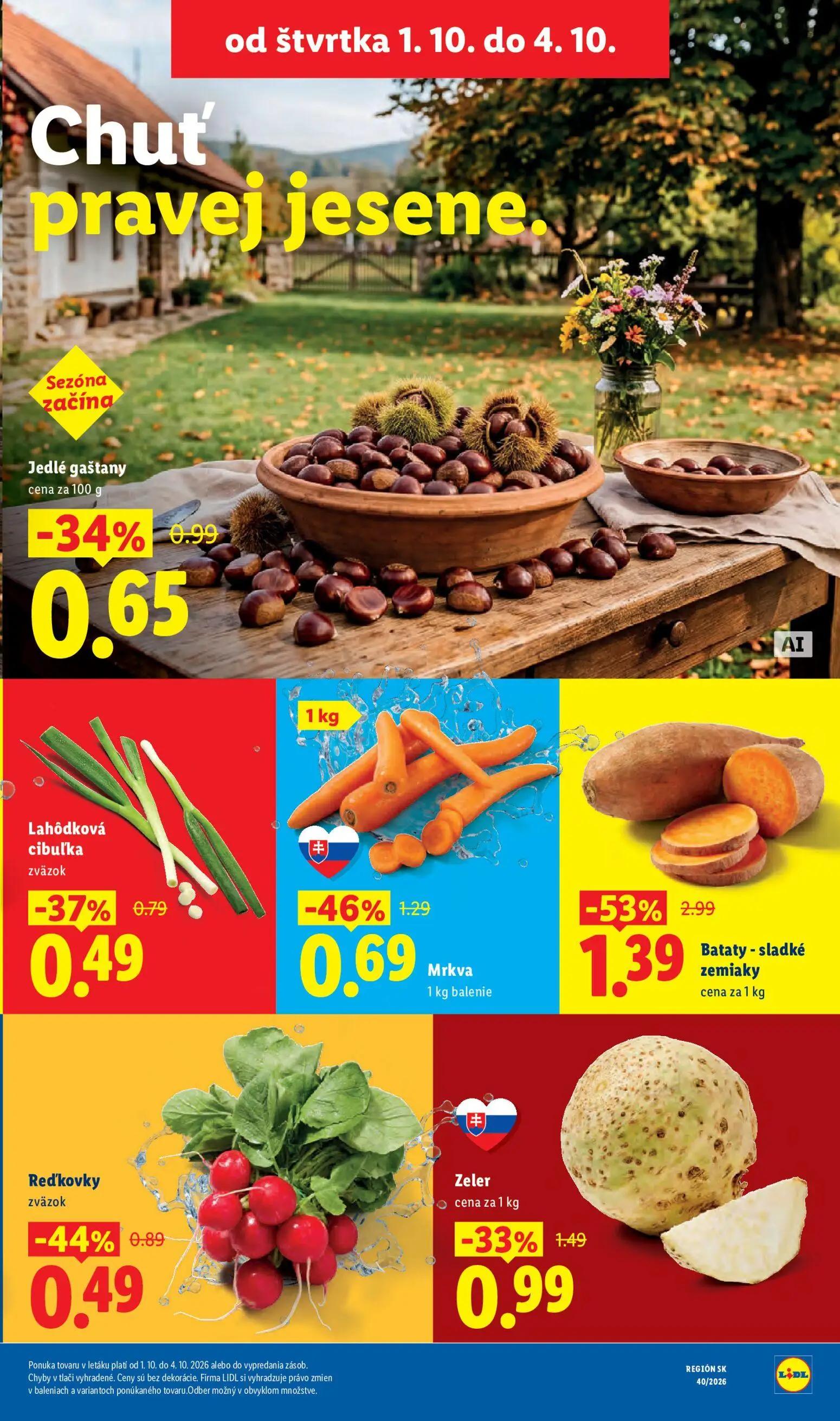 Lidl leták, strana 67 z 100 — Bataty - sladké zemiaky, Mrkva, Zeler