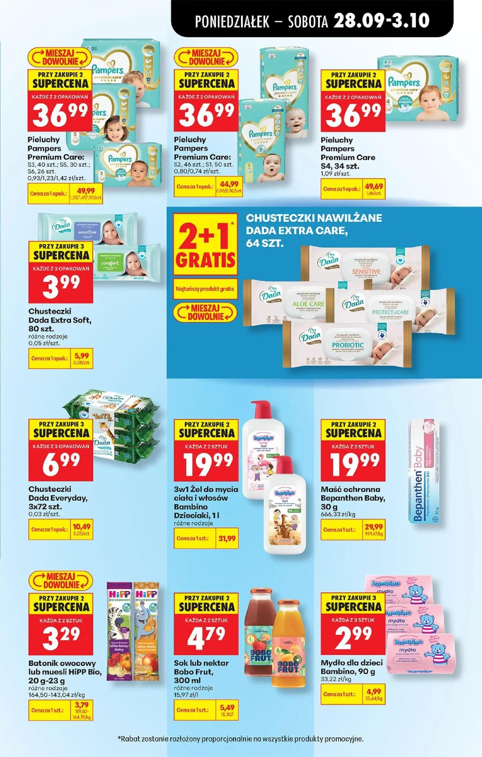 Biedronka gazetka, strona 95 z 106 — Pieluchy Pampers Premium Care, Pieluchy Pampers Premium Care, 3w1 Żel do mycia ciała i …