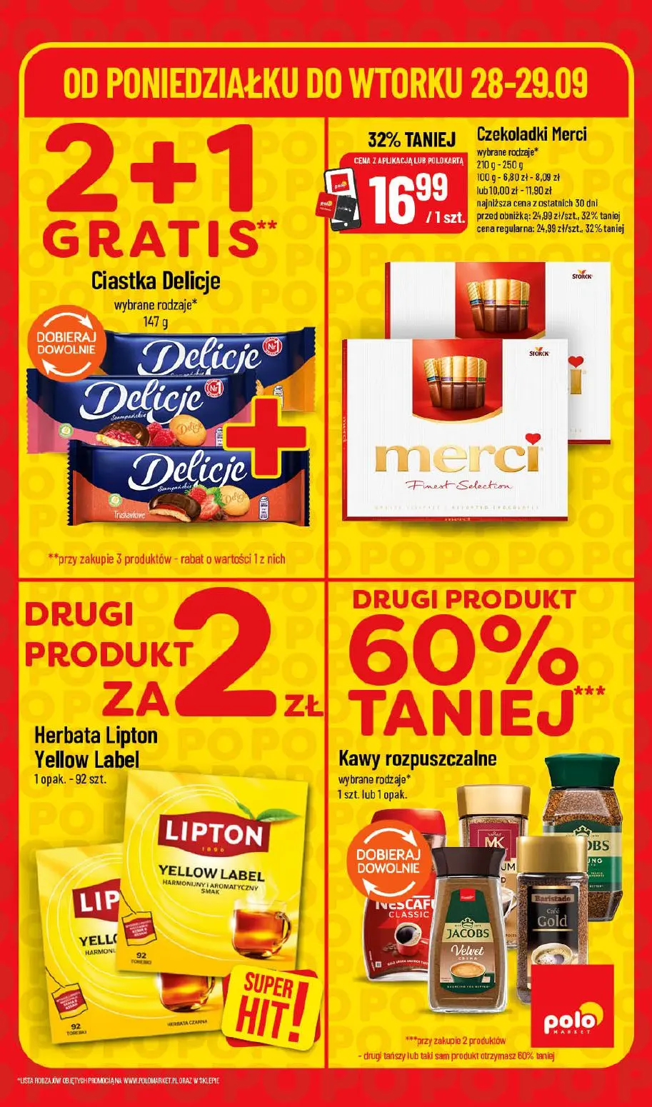 POLOmarket gazetka, strona 5 z 6 — Czekoladki Merci, Herbata Lipton Yellow Label