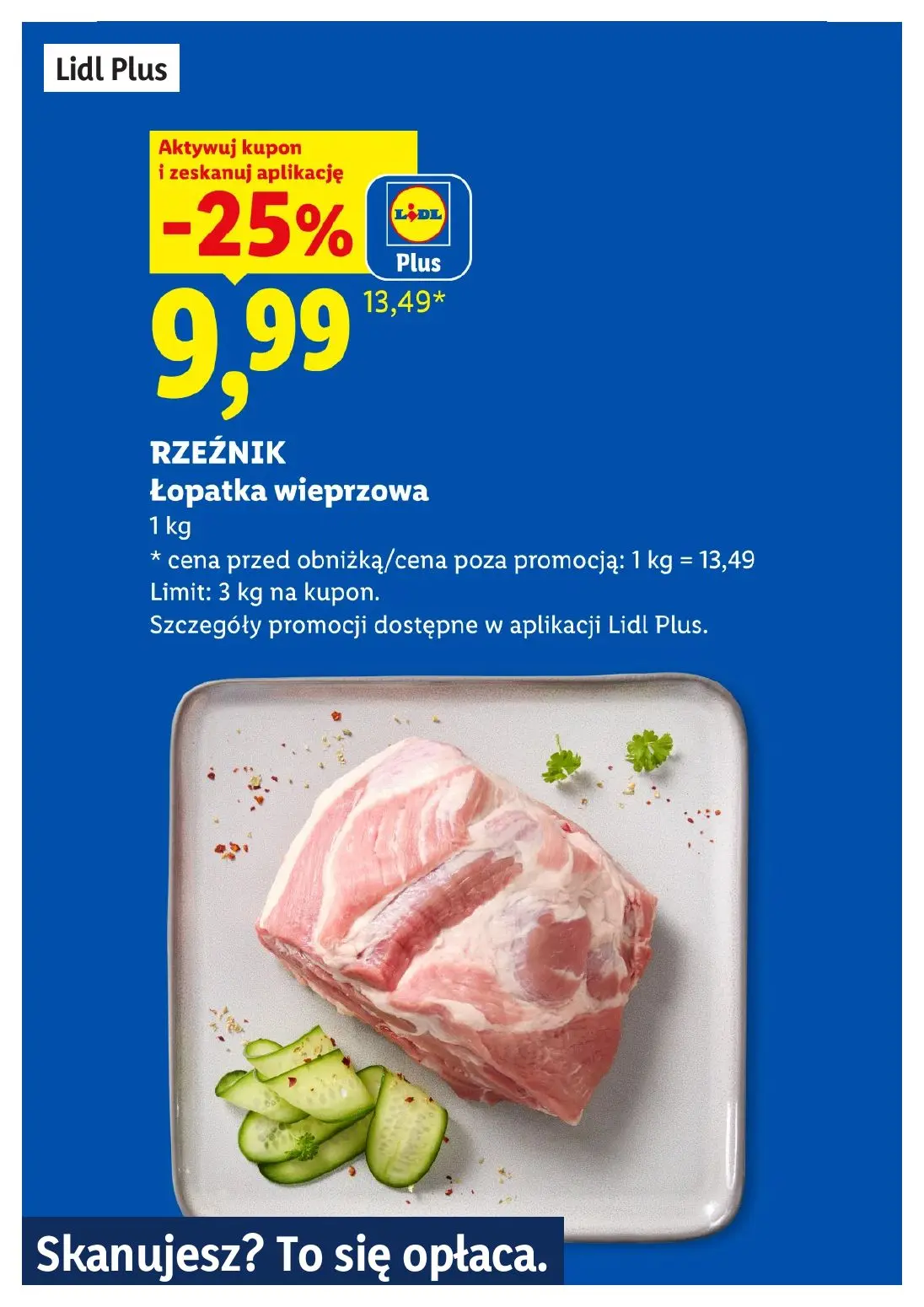 Lidl gazetka, strona 7 z 30 — Łopatka wieprzowa