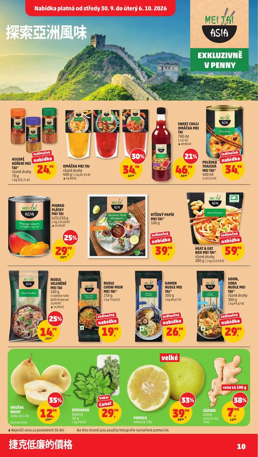 PENNY leták, strana 10 z 37 — POMELO, OMÁČKA MEI TAI, MANGO PLÁTKY MEI TAI