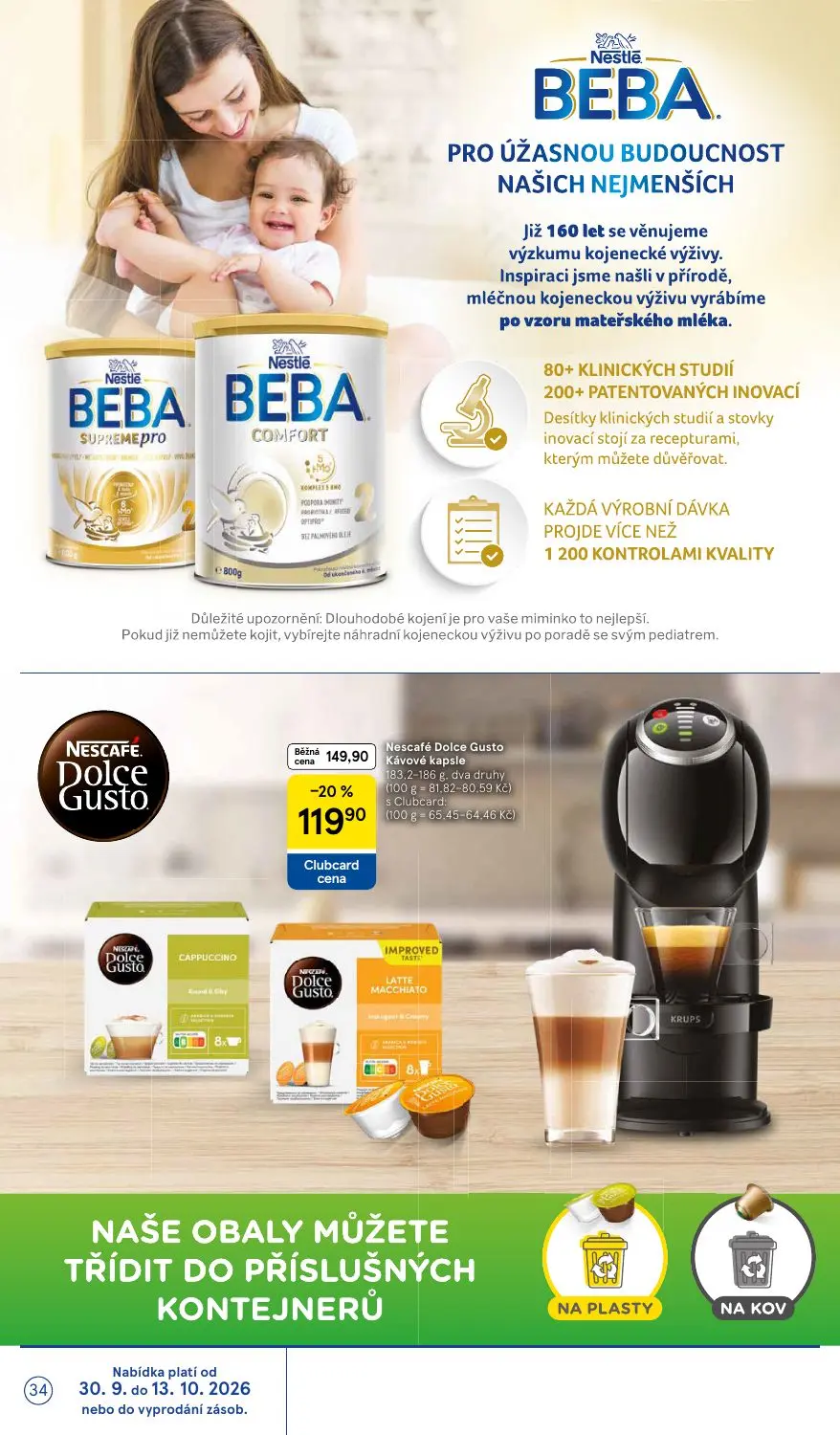 Tesco leták, strana 34 z 36 — Nescafé Dolce Gusto Kávové kapsle