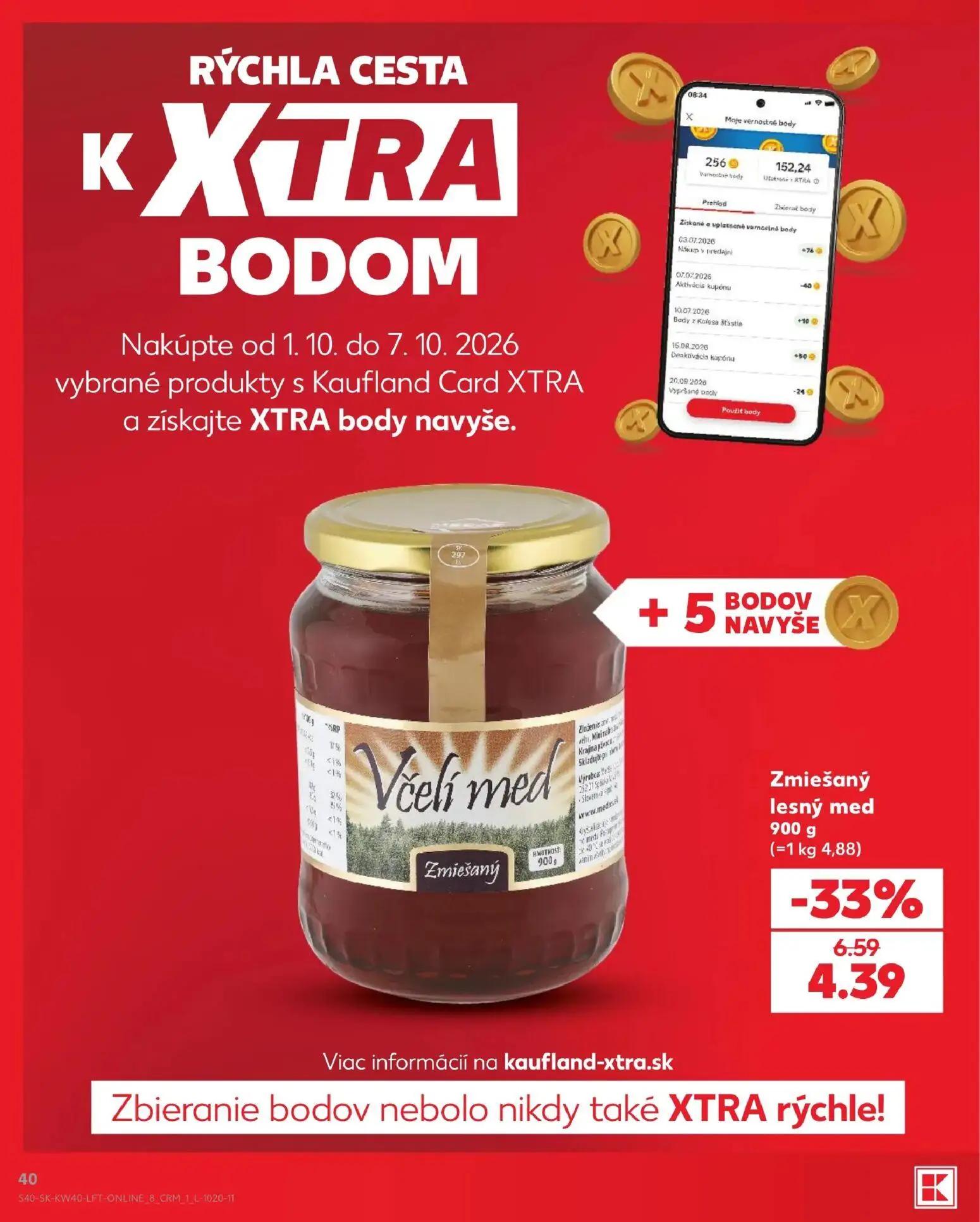 Kaufland leták, strana 40 z 76 — Zmiešaný lesný med
