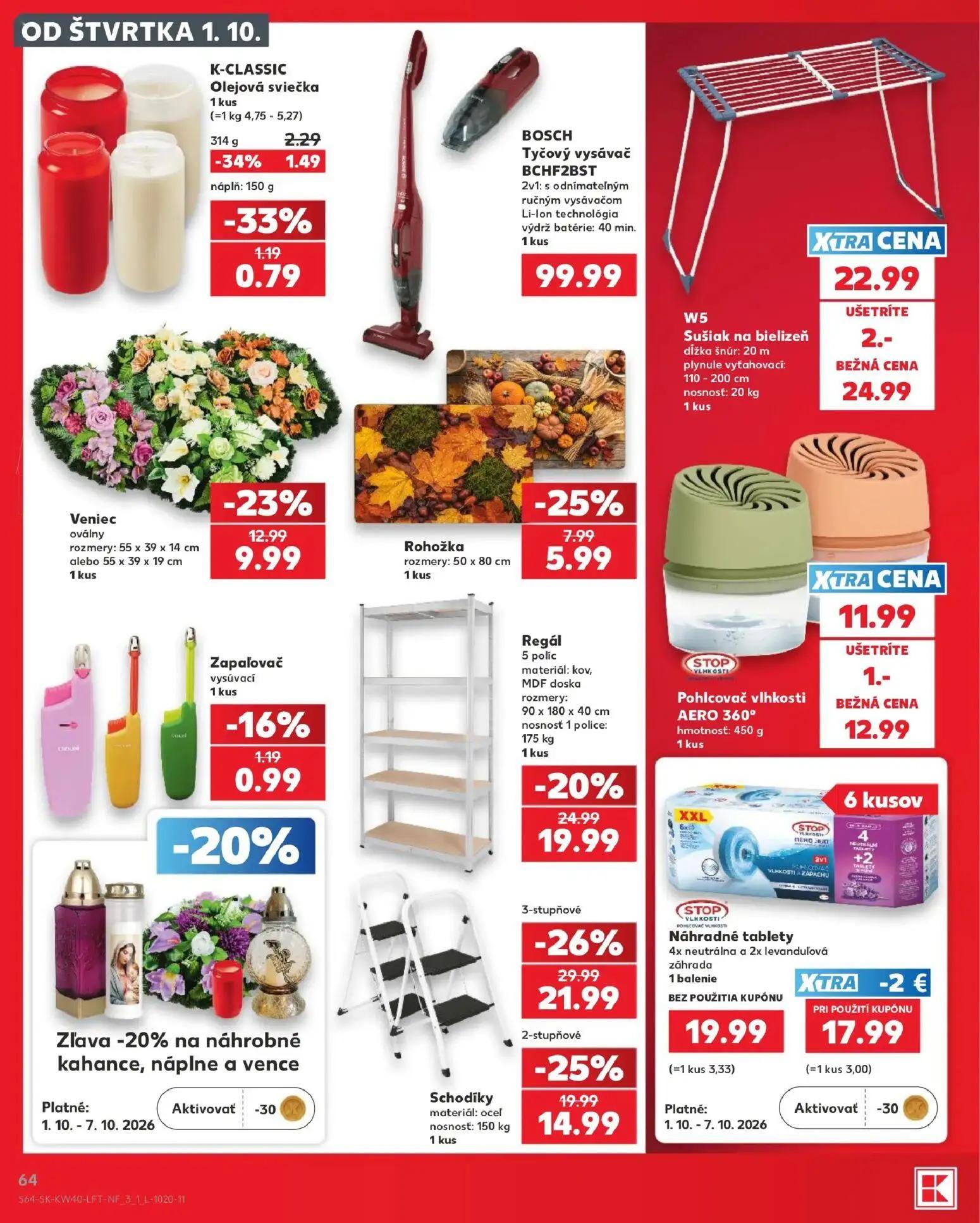Kaufland leták, strana 64 z 76 — Schodíky 3-stupňové, Regál, Schodíky 2-stupňové
