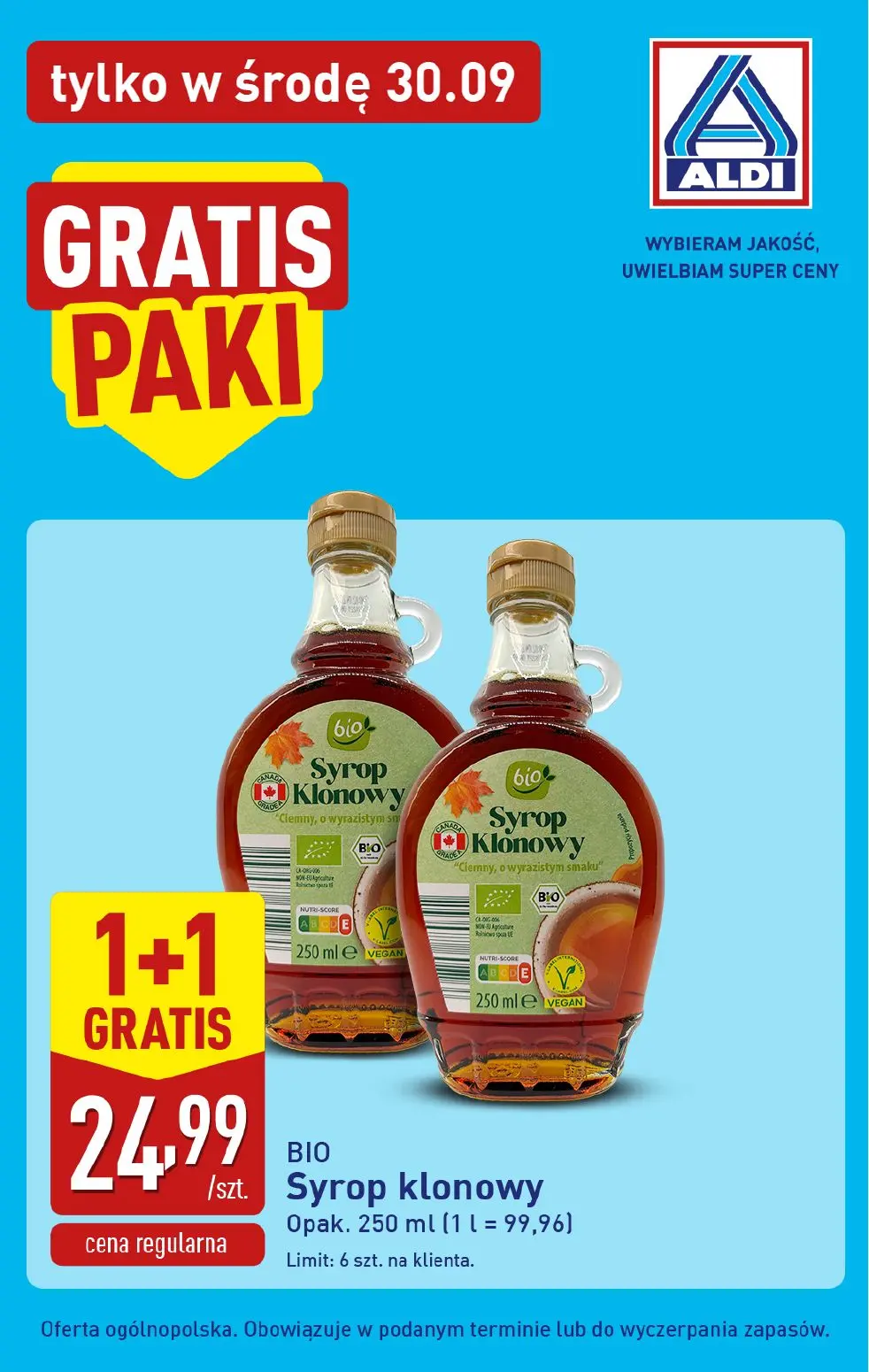 ALDI gazetka, strona 3 z 4 — BIO Syrop klonowy