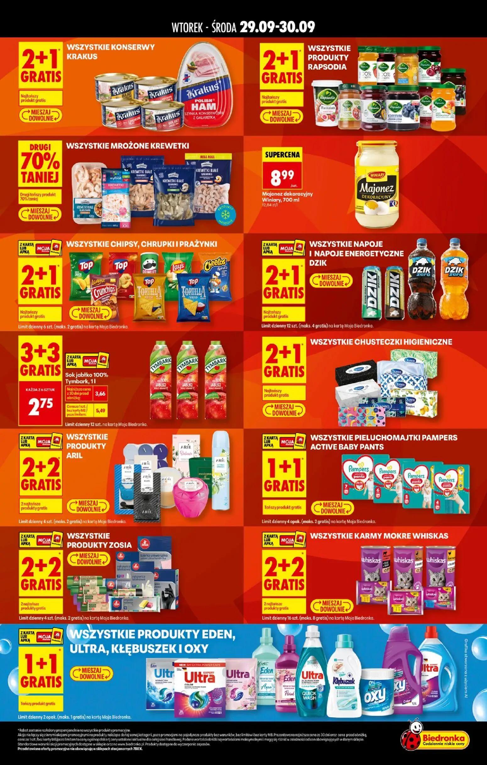 Biedronka gazetka, strona 2 z 6 — Sok jabłko 100% Tymbark, WINIARY Majonez DEKORACYJNY