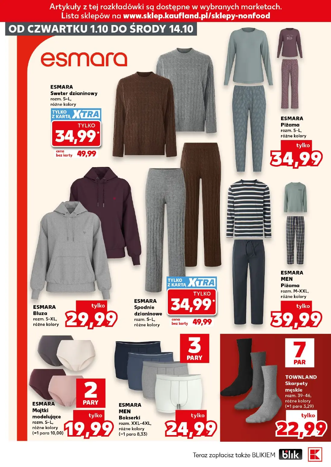 Kaufland gazetka, strona 8 z 18 — ESMARA Sweter dzianinowy, ESMARA Spodnie dzianinowe, ESMARA Piżama