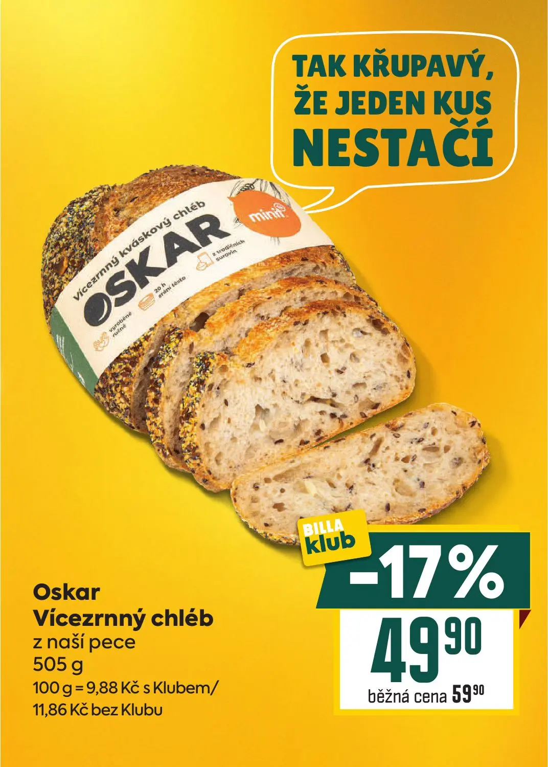 Billa leták, strana 9 z 36 — Oskar Vícezrnný chléb z naší pece