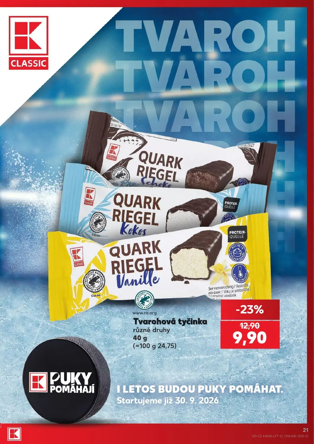 Kaufland leták, strana 21 z 54 — Tvarohová tyčinka