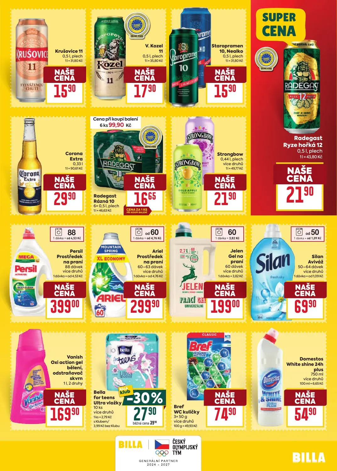 Billa leták, strana 27 z 36 — Bella for teens Ultra vložky, Krušovice 11, V. Kozel 11