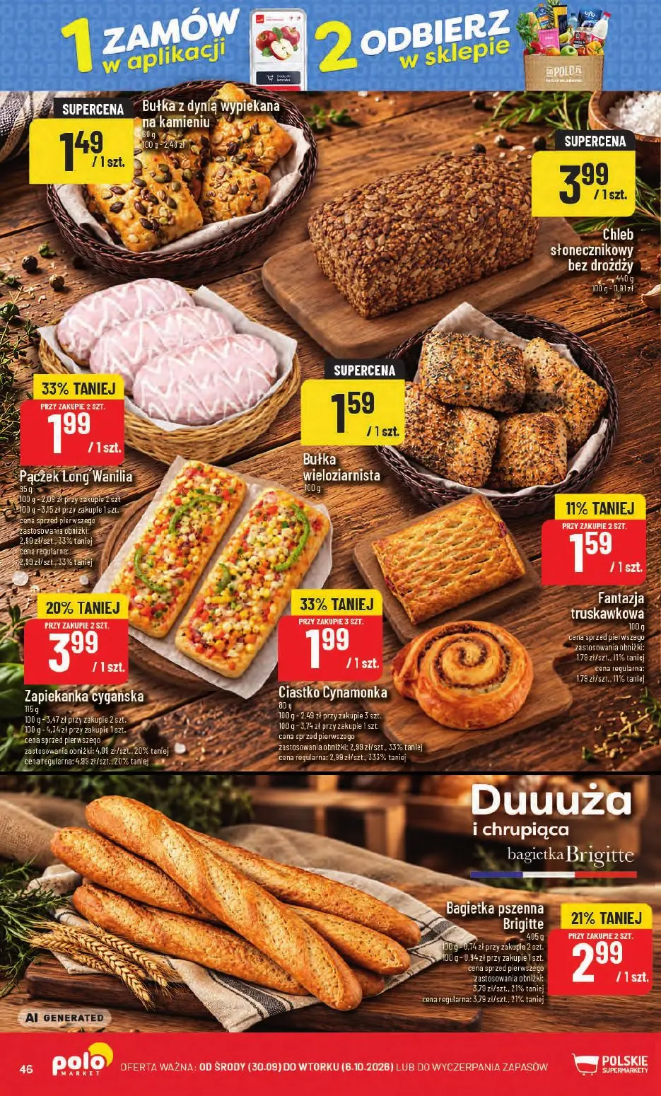 POLOmarket gazetka, strona 46 z 66 — Pączek Long Wanilia, Zapiekanka cygańska, Ciastko Cynamonka