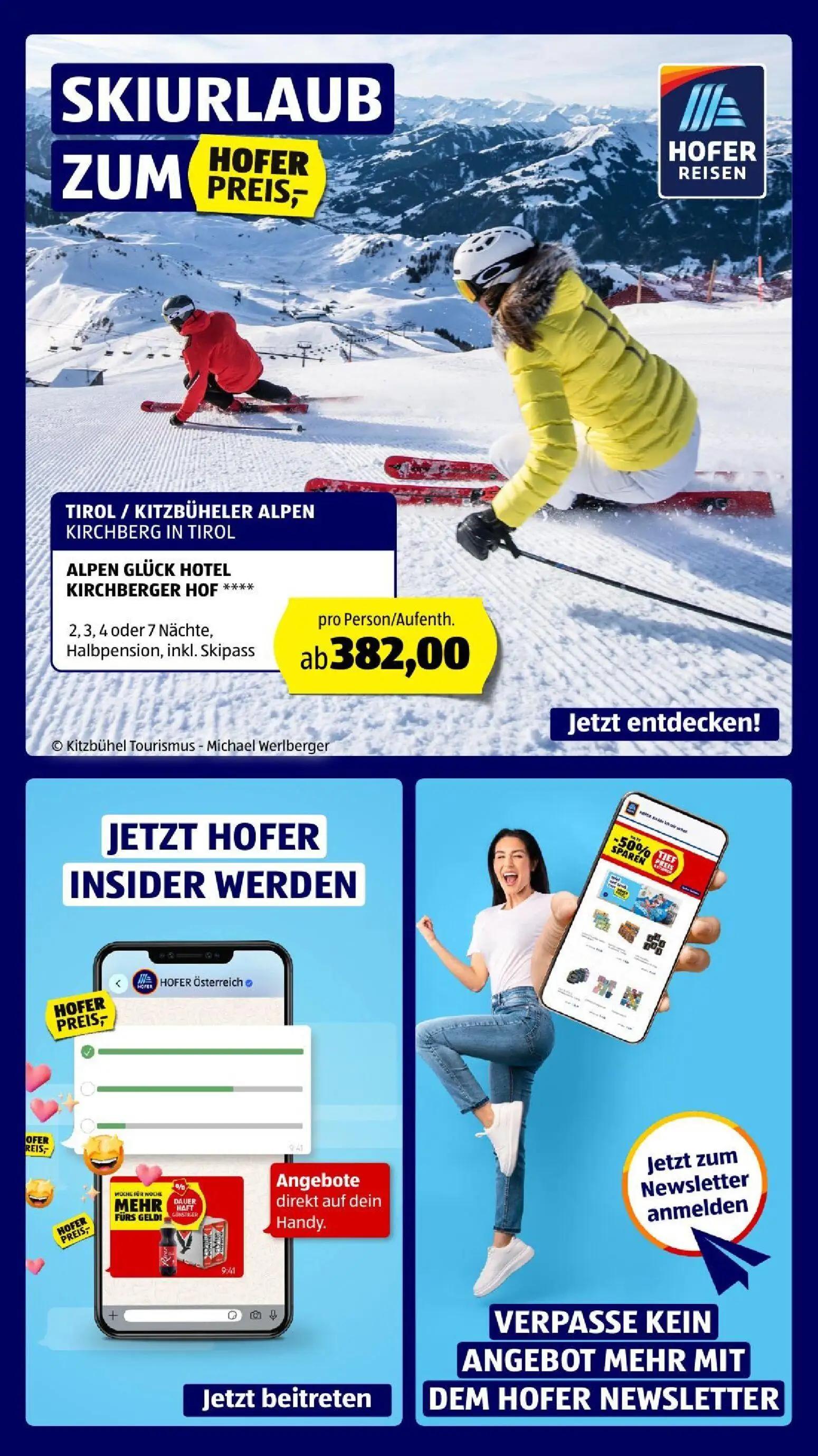 Hofer Prospekt, Seite 3 von 52 — SKIURLAUB ZUM HOFER PREIS