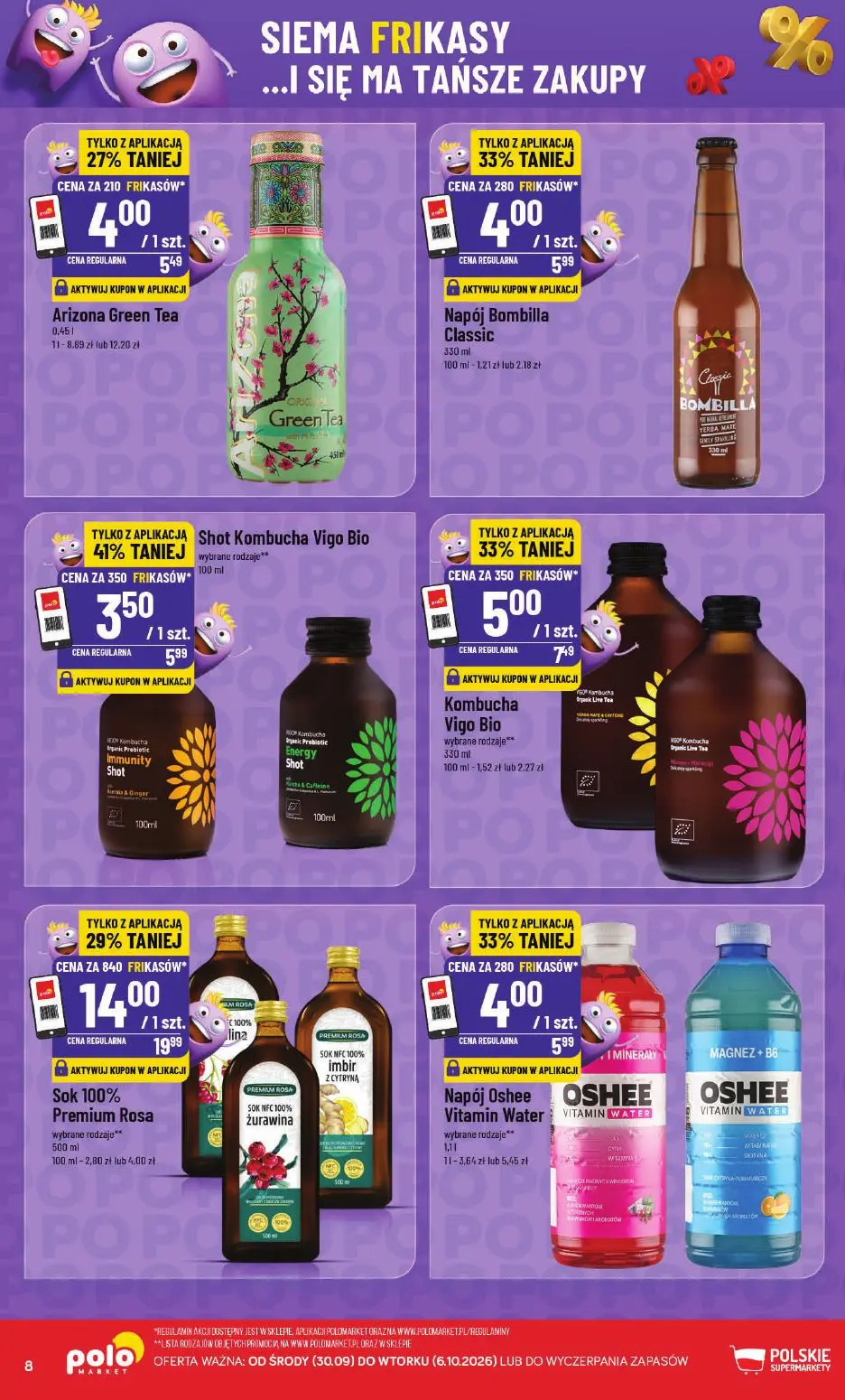 POLOmarket gazetka, strona 8 z 14 — Sok 100% Premium Rosa, Shot Kombucha Vigo Bio, Kombucha Vigo Bio