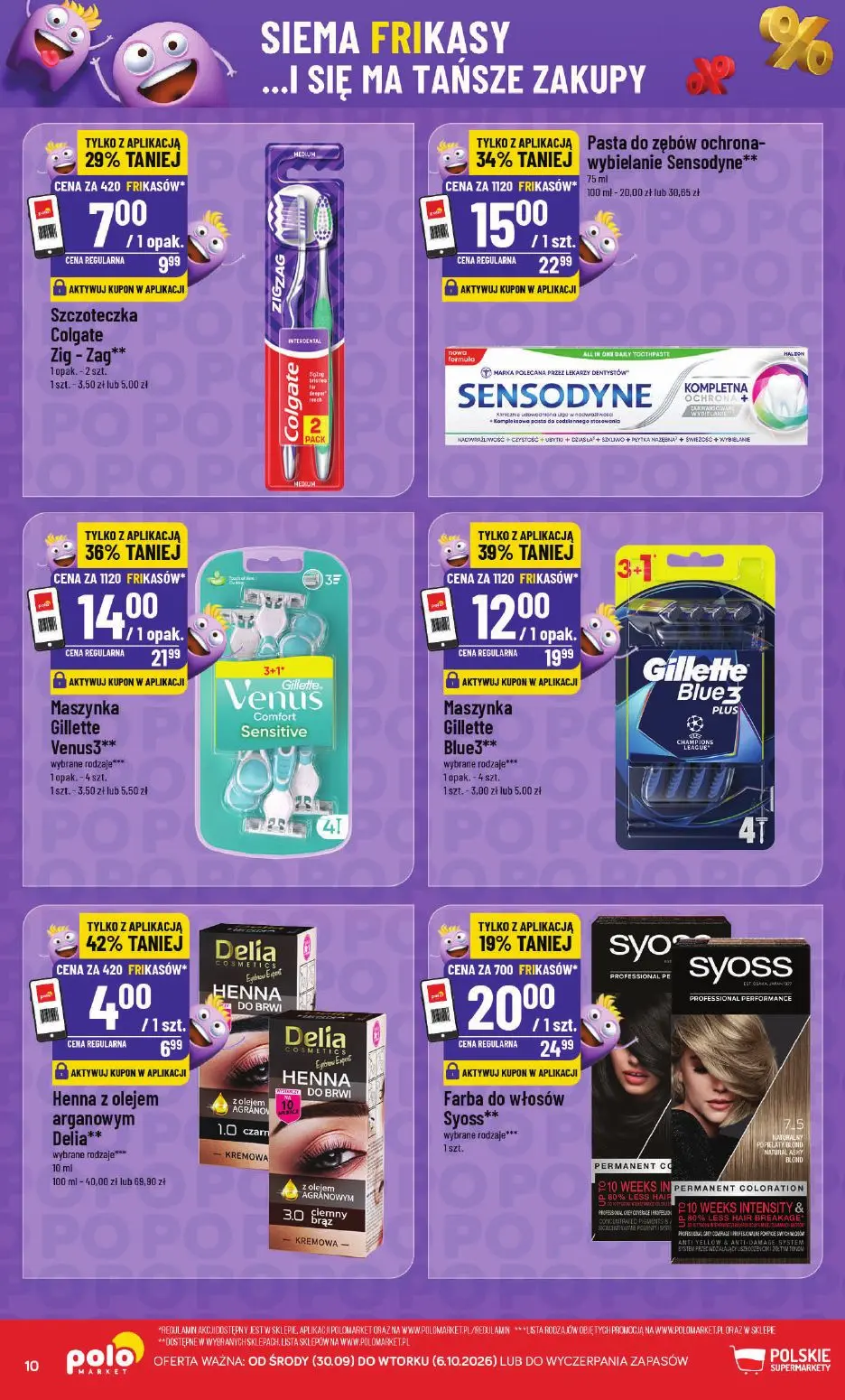 POLOmarket gazetka, strona 10 z 14 — Pasta do zębów ochrona- wybielanie Sensodyne, Maszynka Gillette Venus3, Maszynka Gillet…