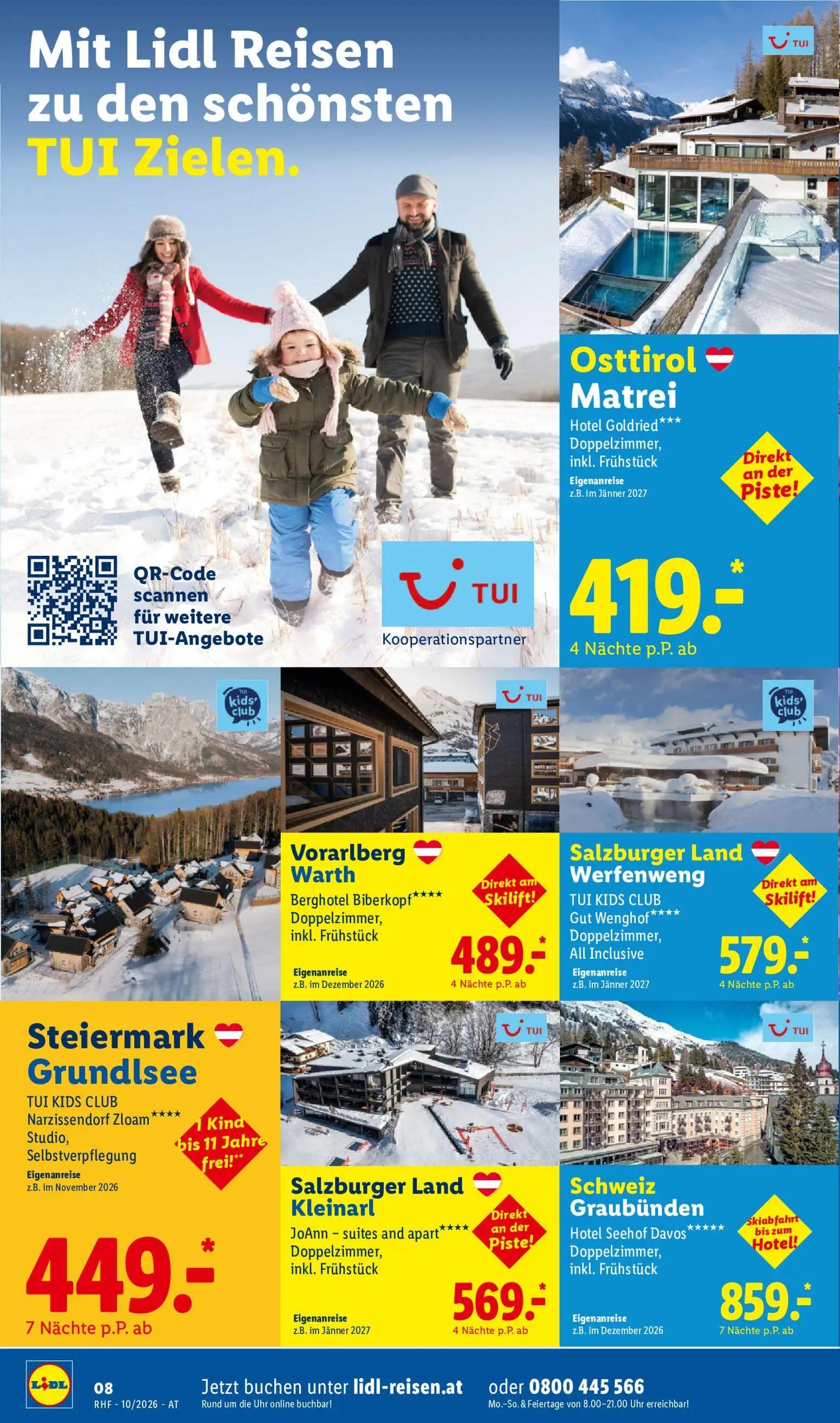 Lidl Prospekt, Seite 8 von 24 — Hotel Goldried***, Berghotel Biberkopf****, TUI KIDS CLUB Gut Wenghof****