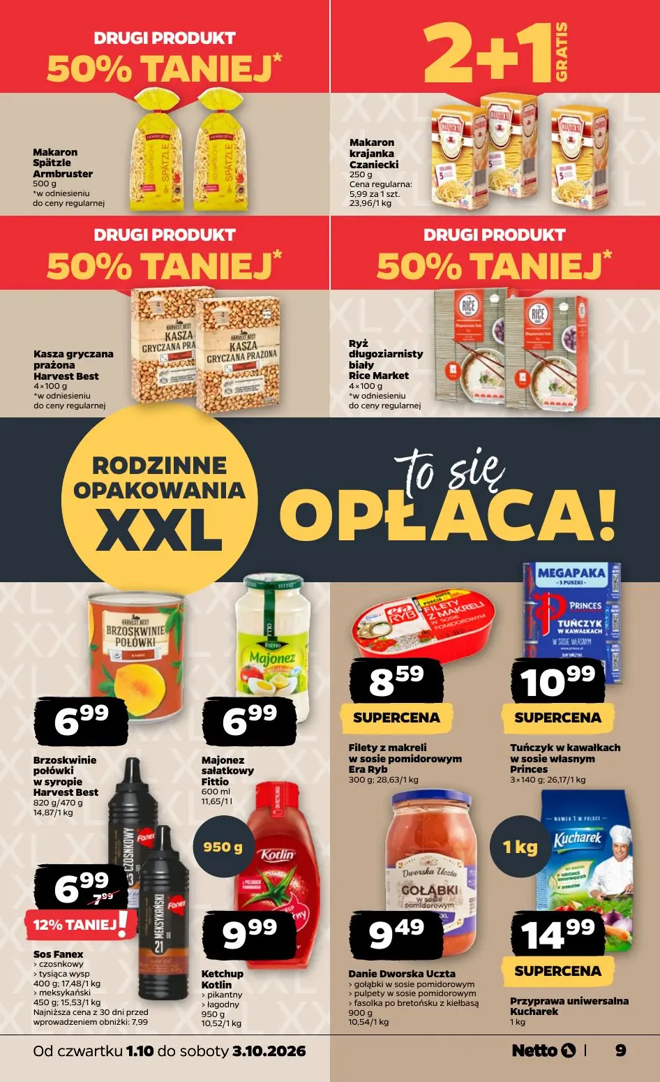 NETTO gazetka, strona 9 z 20 — Sos Fanex czosnkowy, Sos Fanex tysiąca wysp, Sos Fanex meksykański