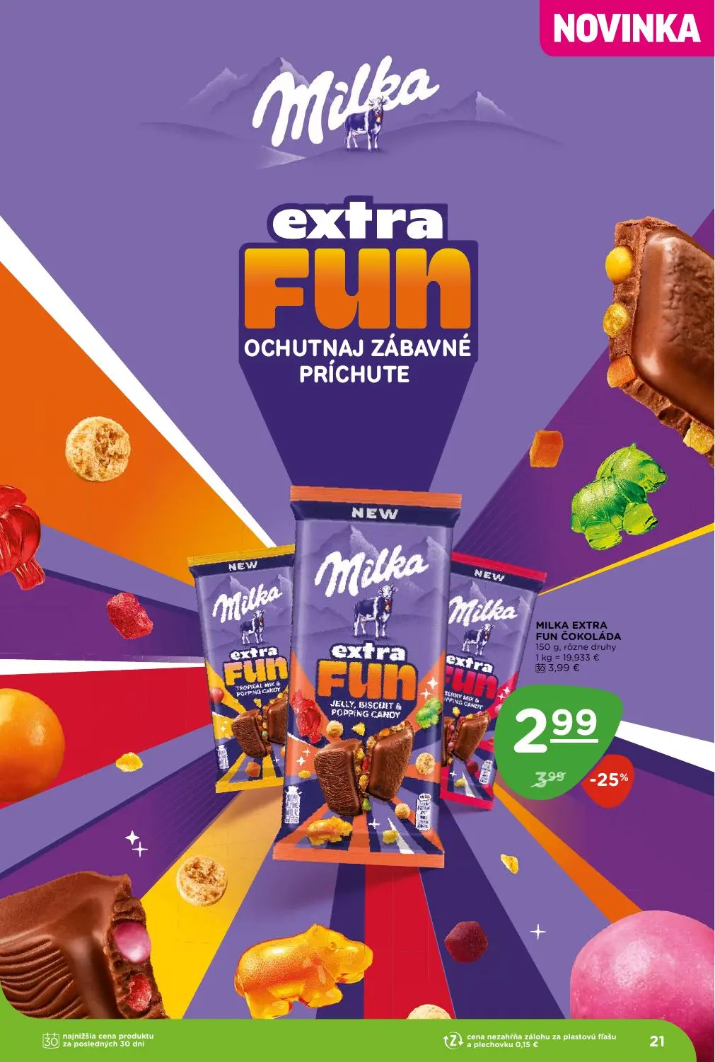 Terno leták, strana 21 z 28 — MILKA EXTRA FUN ČOKOLÁDA