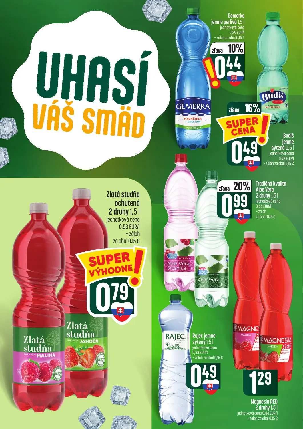 Coop Tempo leták, strana 46 z 62 — Tradičná kvalita Aloe Vera, Budiš jemne sýtená, Gemerka jemne perlivá