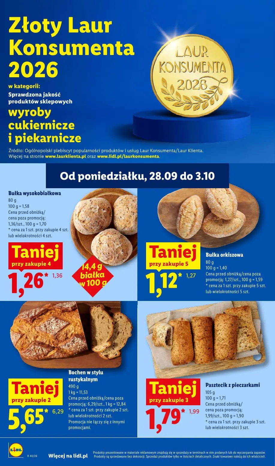 Lidl gazetka, strona 52 z 109 — Bochen w stylu rustykalnym, Pasztecik z pieczarkami, Bułka orkiszowa