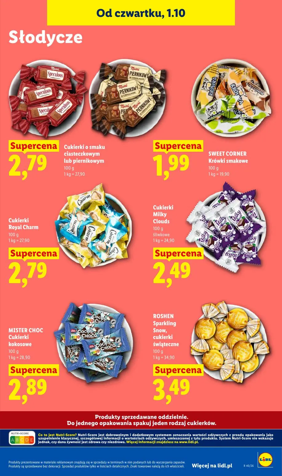 Lidl gazetka, strona 77 z 109 — Cukierki o smaku ciasteczkowym lub piernikowym, SWEET CORNER Krówki smakowe, Cukierki Royal …