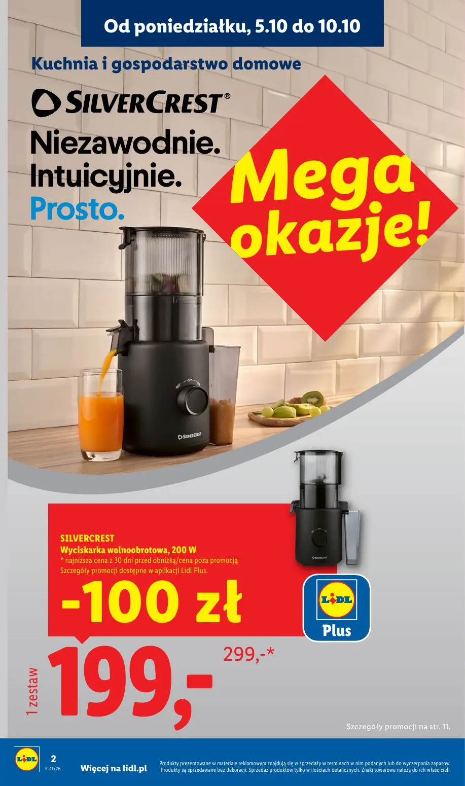 Lidl gazetka, strona 4 z 62 — SILVERCREST Wyciskarka wolnoobrotowa, 200 W