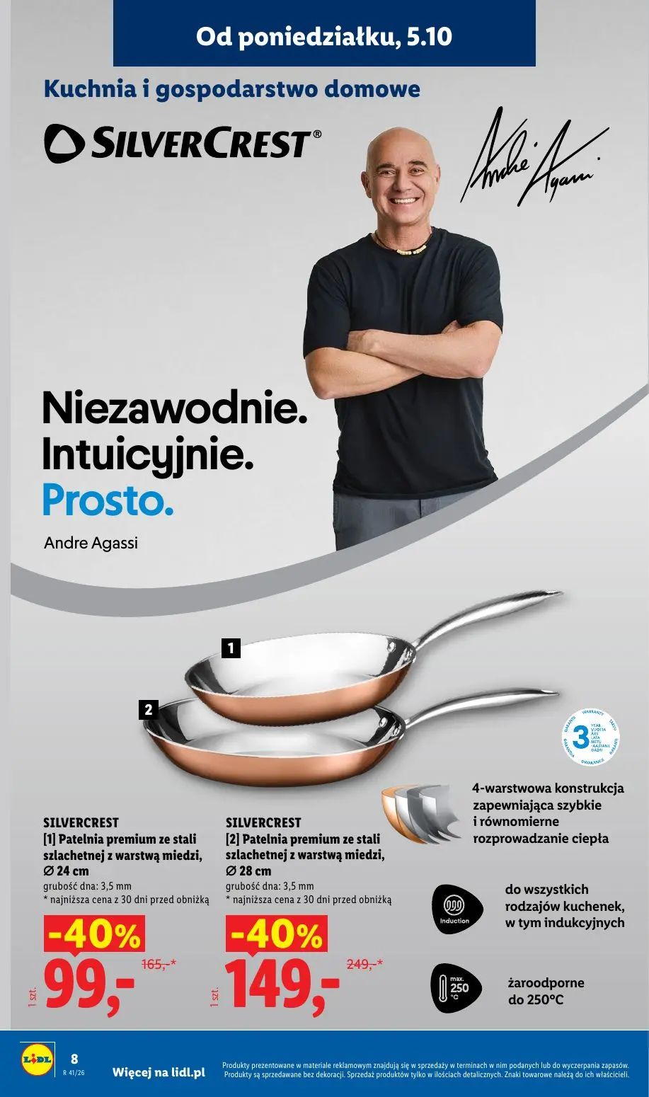Lidl gazetka, strona 12 z 62 — [2] Patelnia premium ze stali szlachetnej z warstwą miedzi, Ø 28 cm, [1] Patelnia premium ze …