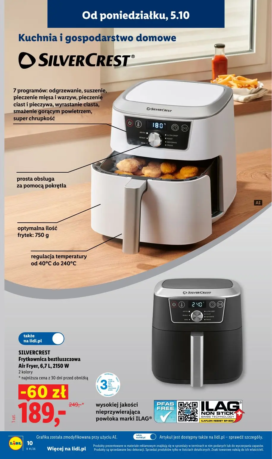 Lidl gazetka, strona 14 z 62 — SILVERCREST Frytkownica beztłuszczowa Air Fryer