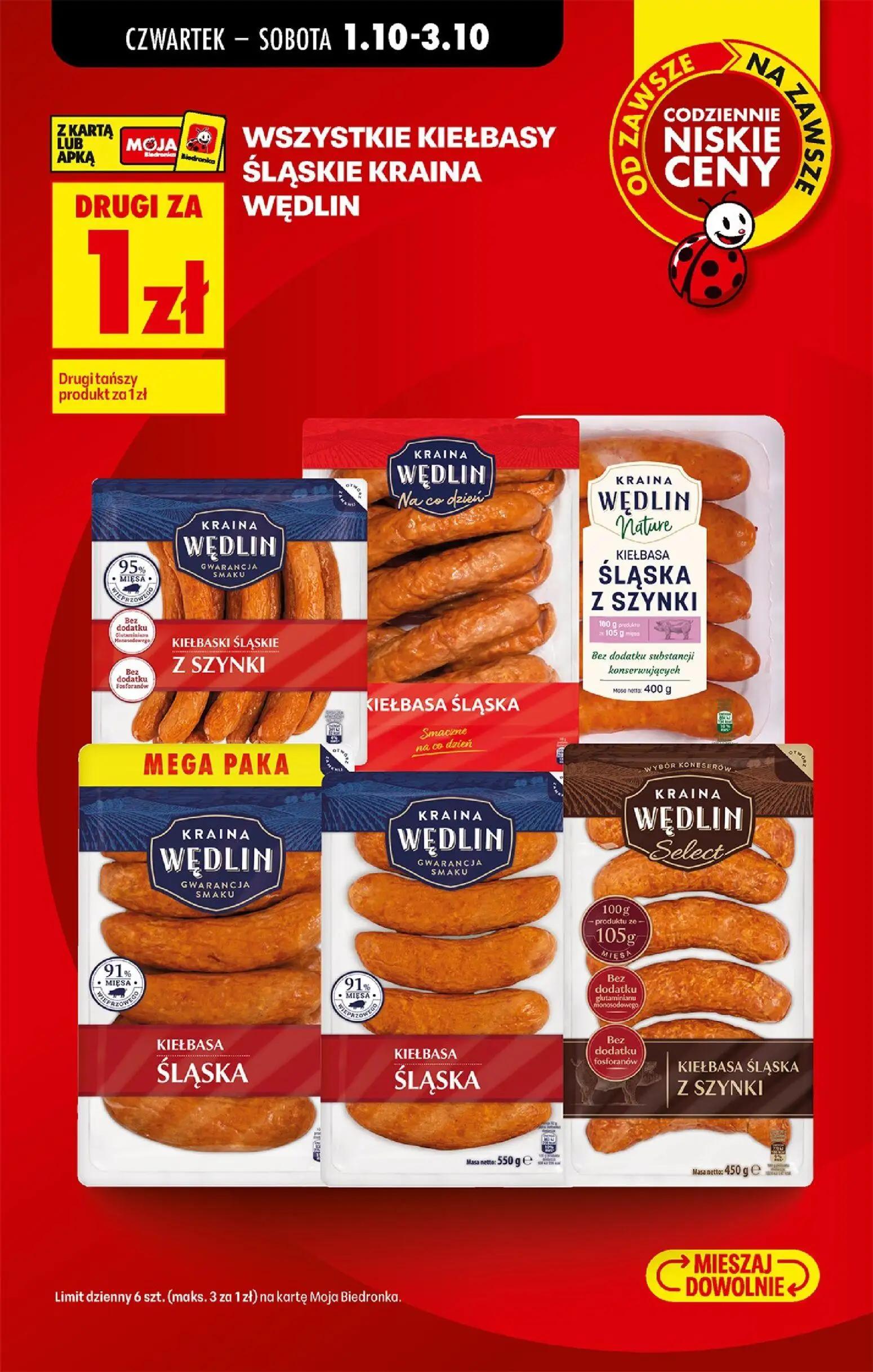 Biedronka gazetka, strona 5 z 94 — KIEŁBASKI ŚLĄSKIE Z SZYNKI, KIEŁBASA ŚLĄSKA, KIEŁBASA ŚLĄSKA Z SZYNKI