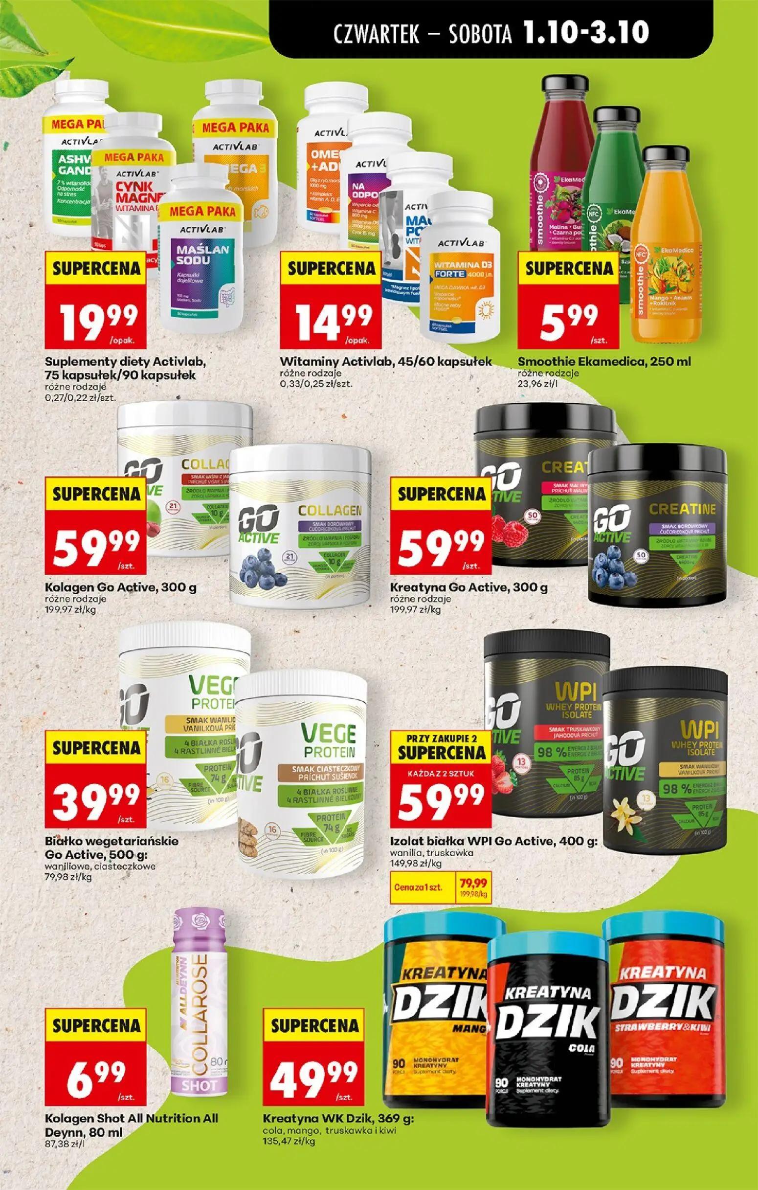 Biedronka gazetka, strona 51 z 94 — Izolat białka WPI Go Active, 400 g, Suplementy diety Activlab, 75 kapsułek/90 kapsułek, …