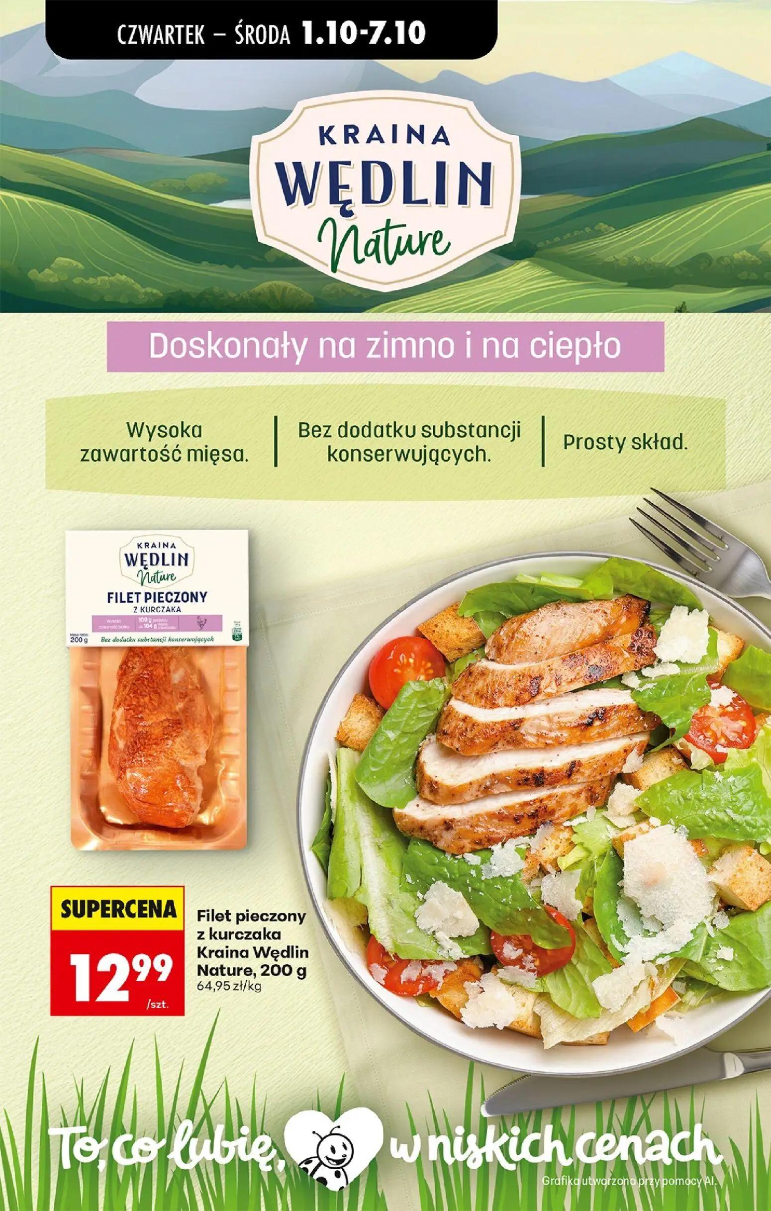Biedronka gazetka, strona 52 z 94 — Filet pieczony z kurczaka Kraina Wędlin Nature