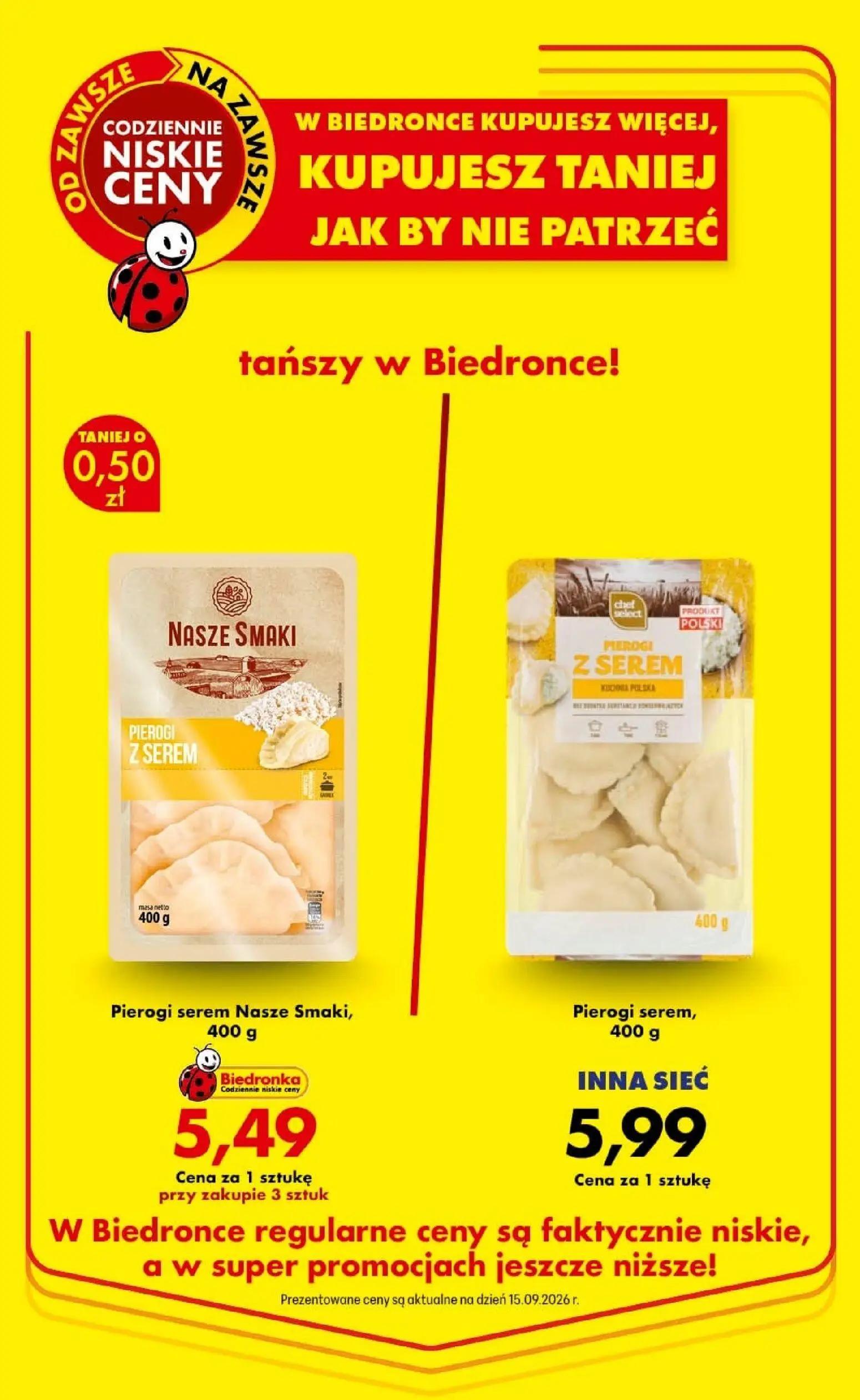 Biedronka gazetka, strona 85 z 94 — Pierogi serem Nasze Smaki, Pierogi serem