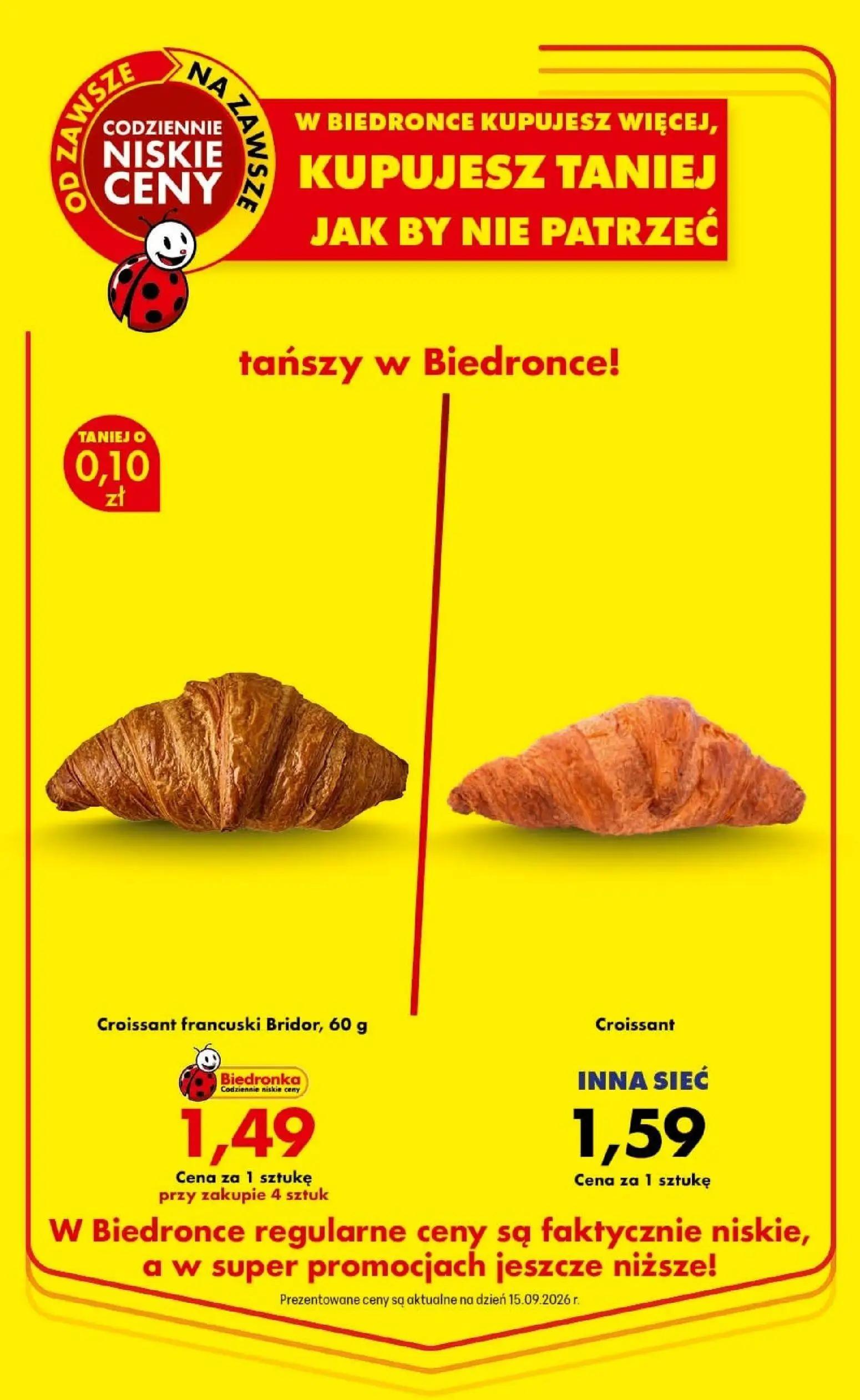 Biedronka gazetka, strona 94 z 94 — Croissant francuski Bridor, Croissant