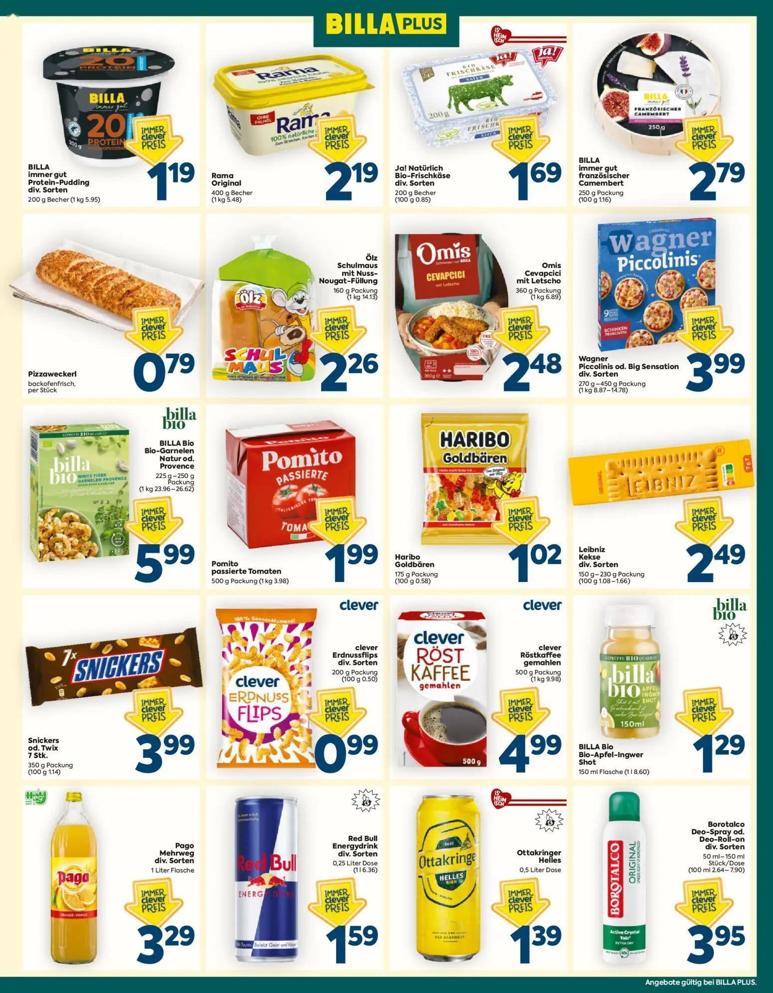 Billa Plus Prospekt, Seite 3 von 16 — BILLA immer gut Protein-Pudding div. Sorten, Rama Original, Ja! Natürlich Bio-Frischkä…