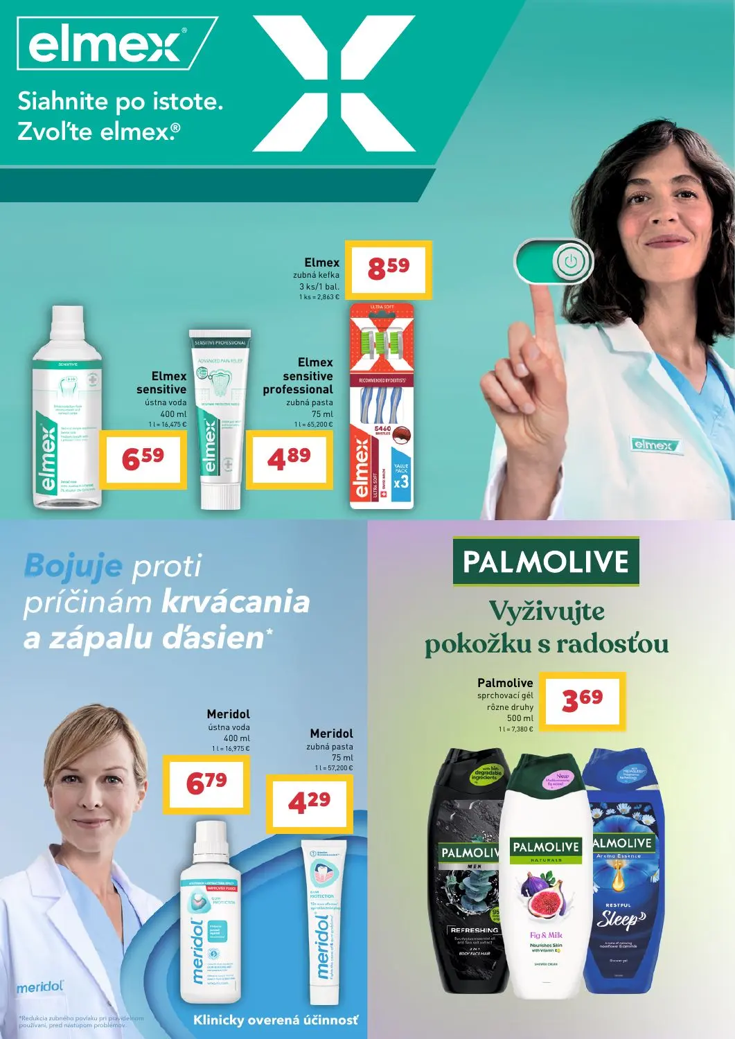 Billa leták, strana 38 z 43 — Elmex sensitive ústna voda, Elmex zubná kefka, Elmex sensitive professional zubná pasta